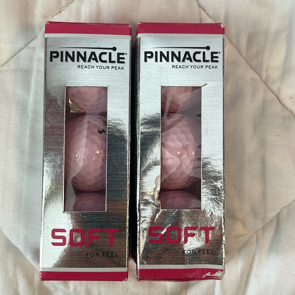 Pinnacle 3 Sift For Feel Pink Golf Balls 2 Sets of 3